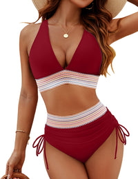 Elara - Dein selbstbewusster Bauch-Weg-Bikini in Rot