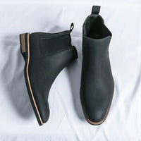 Waltherhaus | Chelsea-Stiefel aus Leder von Elias in Mitternachtsschwarz