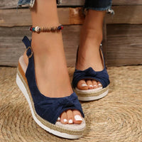 Charlotte | Leicht Verstellbar Sandalen in Blau