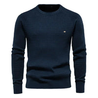 Falk | Pullover mit Karomuster in Dunkelblau