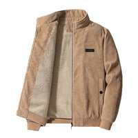 Udo | Cordjacke mit Fleecefutter in Khaki