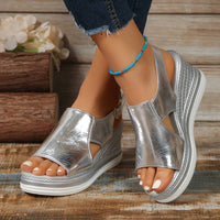 Sandalen Damen – Elegante Orthopädische Sommerschuhe für Bequemen Komfort und Stil in Silber