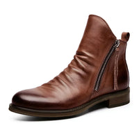 Leon | Elegante Chelsea-Stiefel aus hochwertigem Leder bei Waltherhaus in Braun