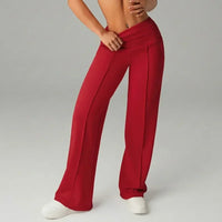Barcelona™ Damenhose mit hohem, formendem Bund und geradem, lockerem und komfortablem Schnitt in Rot