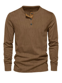 Easton™ | Klassisches Herren-Langarmshirt in Braun