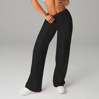 Barcelona™ Damenhose mit hohem, formendem Bund und geradem, lockerem und komfortablem Schnitt in Schwarz