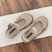 Bellevie™ Sandalen Mit Handgefertigter Flechtoptik und Atmungsaktivem Design in Khaki