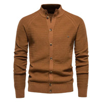 Ottmar | Exklusive Baumwoll-Cardigan in Braun