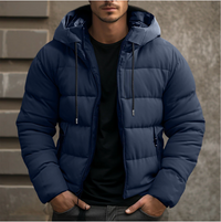 Anthony | Herren Comfort Kapuze Steppjacke in Blau