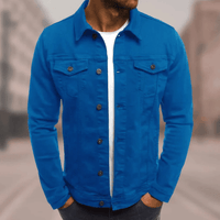 Christof™ - Exklusive Jeansjacke in Hellblau