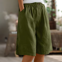 Nora | Sommer-Shorts in Armeegrün