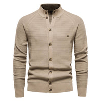 Ottmar | Exklusive Baumwoll-Cardigan in Khaki