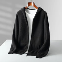 Lucerne Cashmere Hoodie in Schwarz