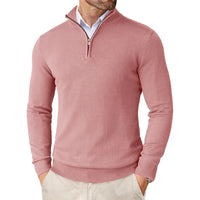 Boris™ | PULLOVER MIT HALBEM REISSVERSCHLUSS in Rosa