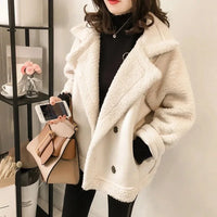 Élodie Shearling Jacket in Elfenbein