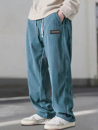 Anton | Locker geschnittene Cordhose Herren lässig in Himmelblau