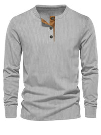 Easton™ | Klassisches Herren-Langarmshirt in Grau