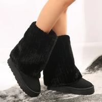 Miranda | Gepolstert Flexibel Stiefel in Schwarz