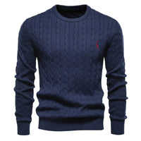 Moritz | Warmer Herrenpullover aus weichem Strick in Dunkelblau