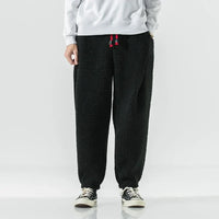 Herren-Sweatpants mit Kordelzug und Taschen in Schwarz