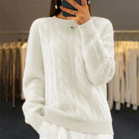 Emma | Gemütlicher Strickpullover in Weiß