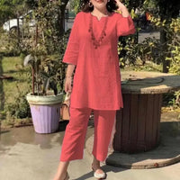 Zyra™ Set mit Klarem Design und Zeitloser Eleganz in Rot
