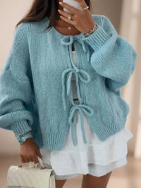 Elira | Damen Langarm-Cardigan in Blau