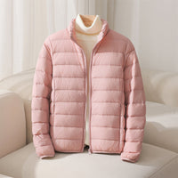 Elara Quilted Puffer in Pink