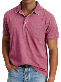 Mila | Klassisches Polo Shirt Herren Elegant in Rosa
