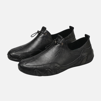 Christian | Herren Sportliche Slip-On Sneaker Elastische Schnürung – Slip-On Sportschuh in Schwarz