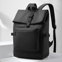 Stilvoller Herren-Outdoor-Rucksack aus leichtem Nylon in schwarz