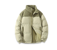 Warme, winterliche Herrenjacke in Grün
