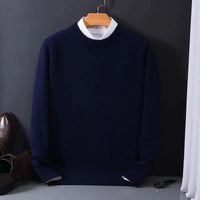 Thomas | Mühelos stilvoller Pullover mit geometrischem Muster in Marine