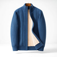 Tobias | Warmer Cardigan für Herren stilvoll in Blau