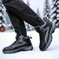 Lukas | Robuste Herren Schneestiefel für Wintertage in Schwarz