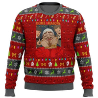 Unisex Festlicher Weihnachtspullover Gemütlich Strick Modernes Design in Rot / Grau