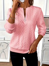 Amelie | Sanfter Strickpullover in Rosa
