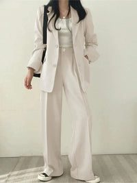 Helena | Damen Regular Fit Anzug Set in Weiß