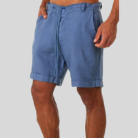 Matteo | Herren Bermuda Shorts Regular Fit Kordelzug in Marineblau