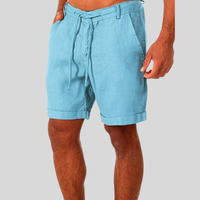 Matteo | Herren Bermuda Shorts Regular Fit Kordelzug in Hellblau