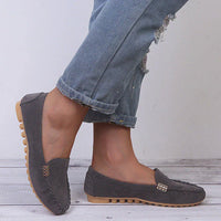 Carola | Damen Leichte Ballerinas Gummisohle – Federleichte Ballerinas Sommer 2026 in Grau