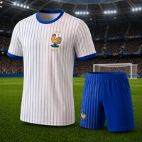 Frankreich Weltmeisterschaft Trikot 2026 Set Fußballtrikot Herren in Weiß Blau