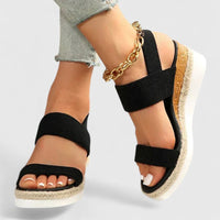 Damen Orthopädische Sandalen Bequeme Sommerschuhe in Schwarz