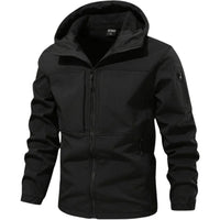 Wasserdichte Softshelljacke Herren mit Modernem Urbanem Design und Funktionalem Wetterschutz in Schwarz