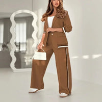 Rovelle™ Set mit Anzug-Design und Makelloser Eleganz in Dunkelbraun
