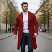 Norvik™ Mantel Mit Klassischem Stil Und Europäischer Eleganz in Rot