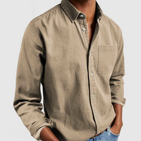 ALEX - Casual Hemd in Khaki