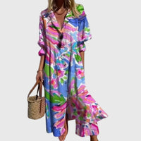 Zariah | Elegantes Maxikleid im Boho-Stil in Rosa