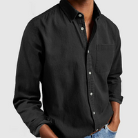 Alvin | Premium Casual Hemd in Schwarz