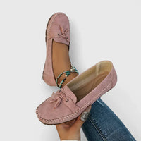 Stefanie | Damen Ballerinas Flache Sohle Gummi – Klassische Ballerinas Komfort 2026 in Rosa